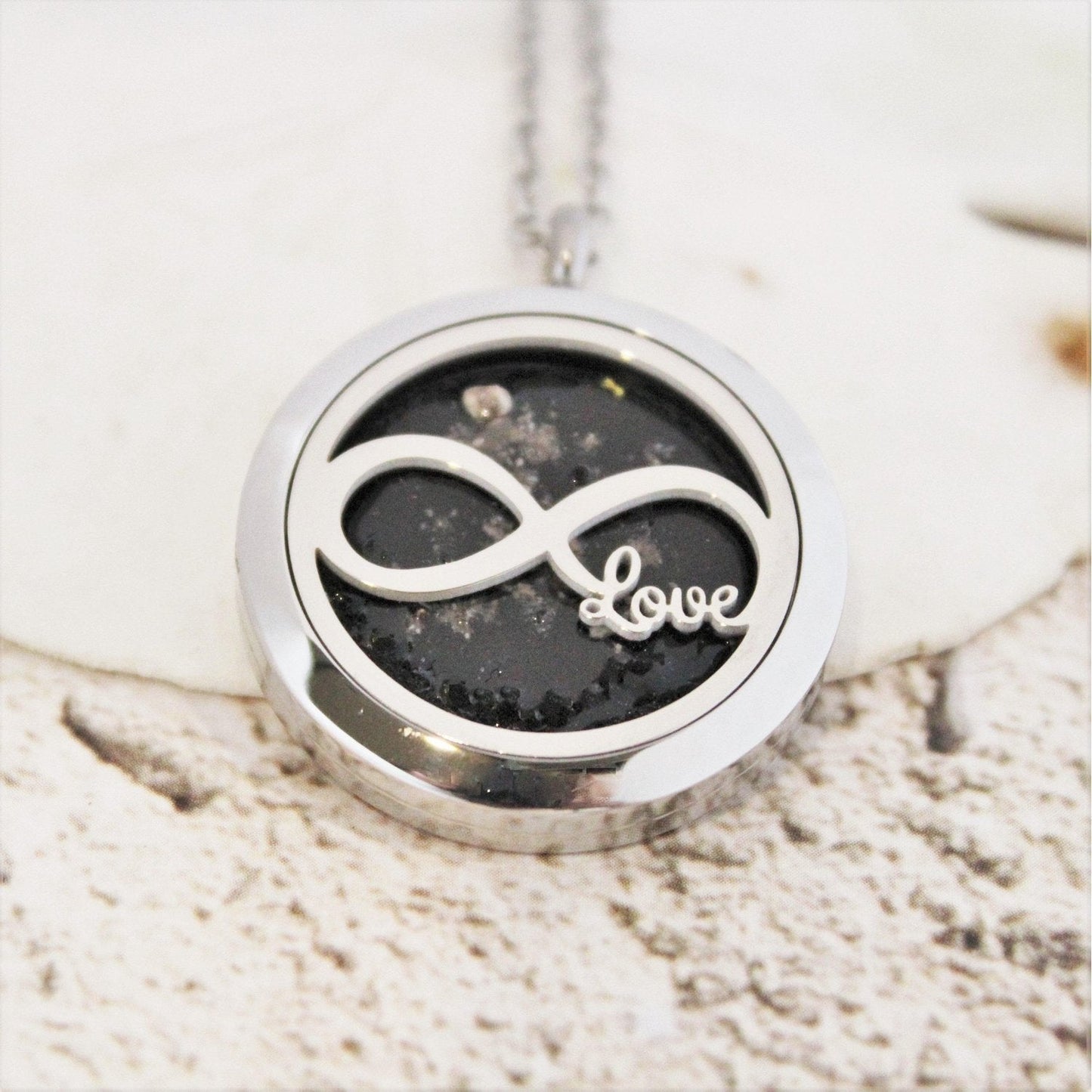 Stainless Steel Cremation Pendant – Eternal Love Infinity