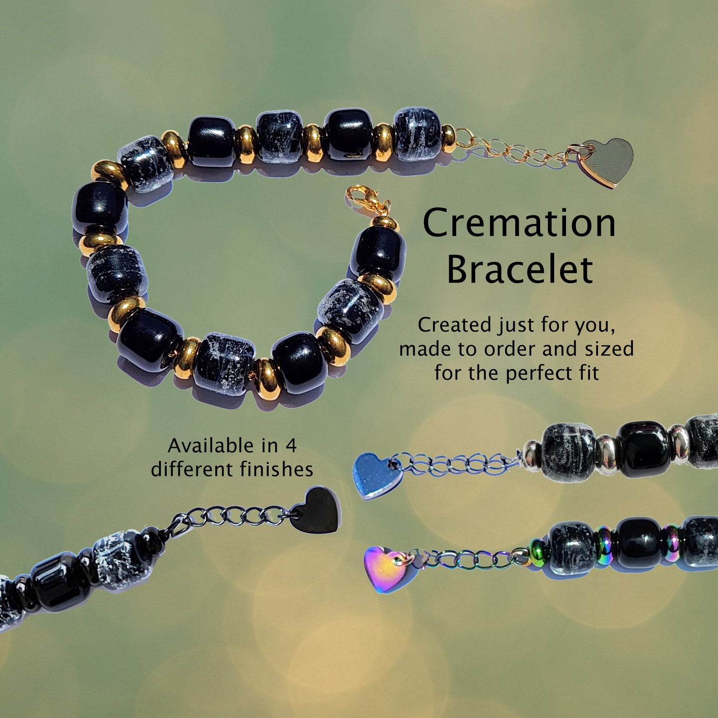 Black Memorial Bracelet – Eternal Collection
