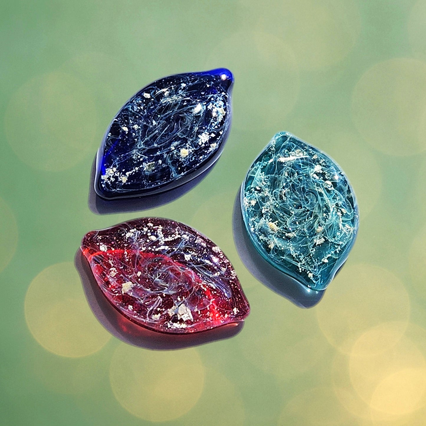 Cremation Touchstone for Ashes – Handmade Glass Memorial Stone