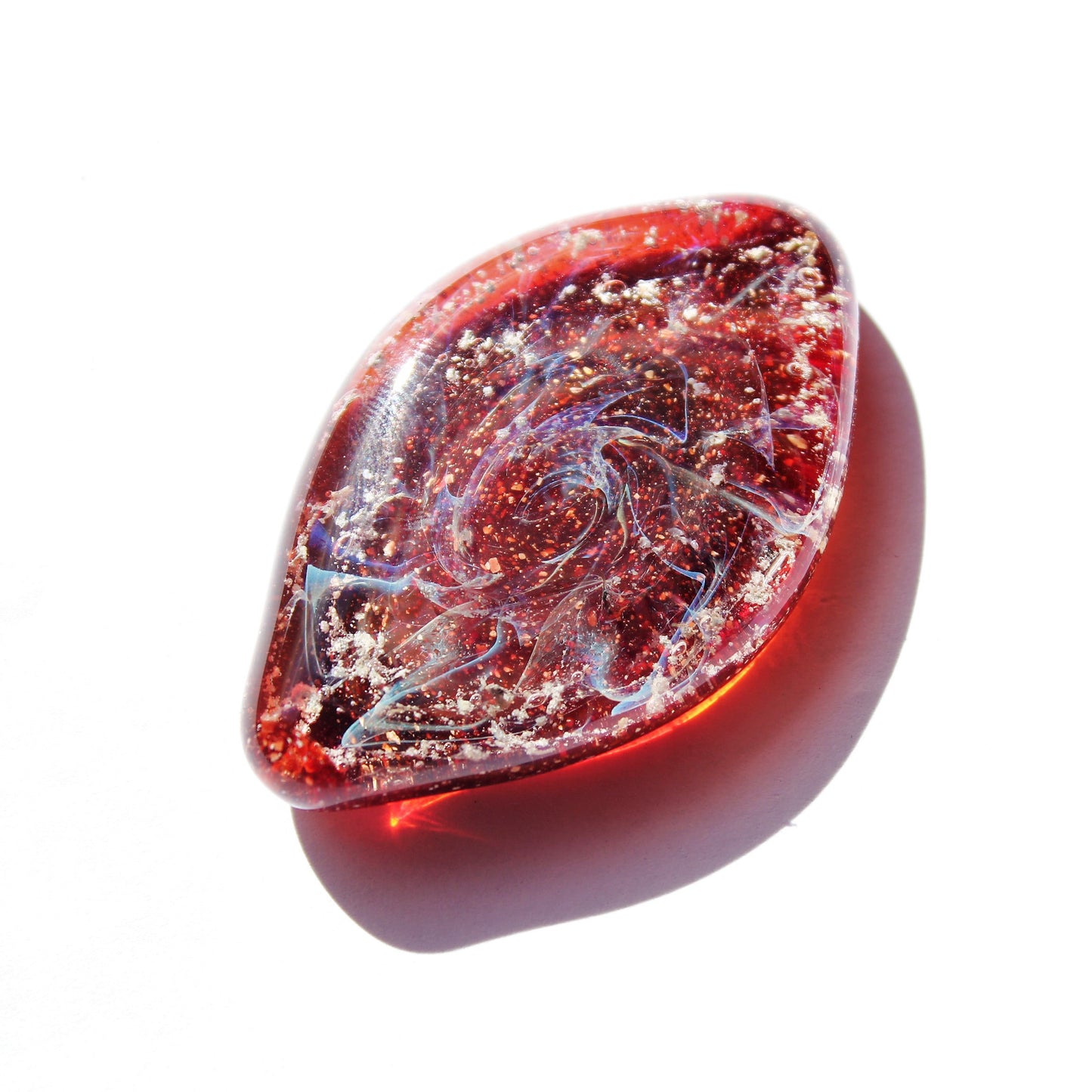 Cremation Touchstone for Ashes – Handmade Glass Memorial Stone