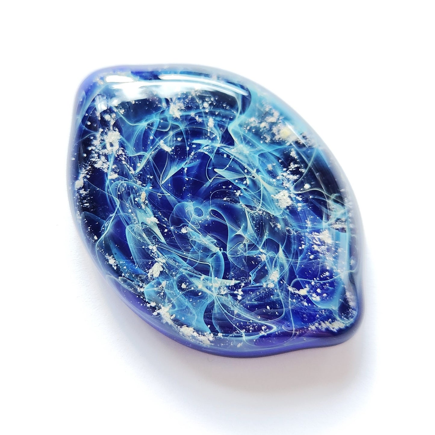 Cremation Touchstone for Ashes – Handmade Glass Memorial Stone