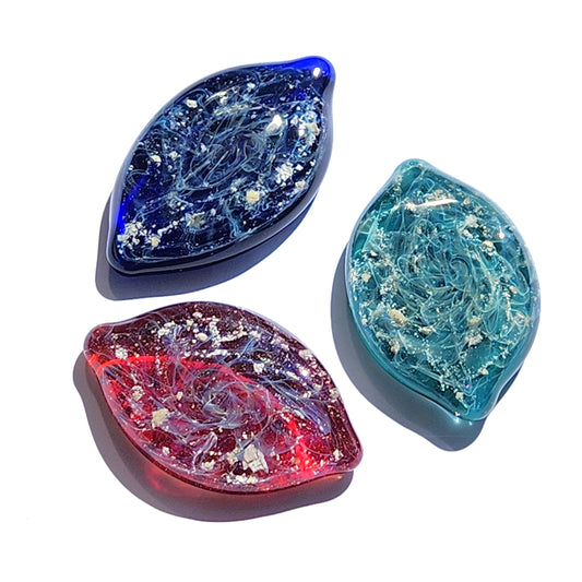 Cremation Touchstone for Ashes – Handmade Glass Memorial Stone