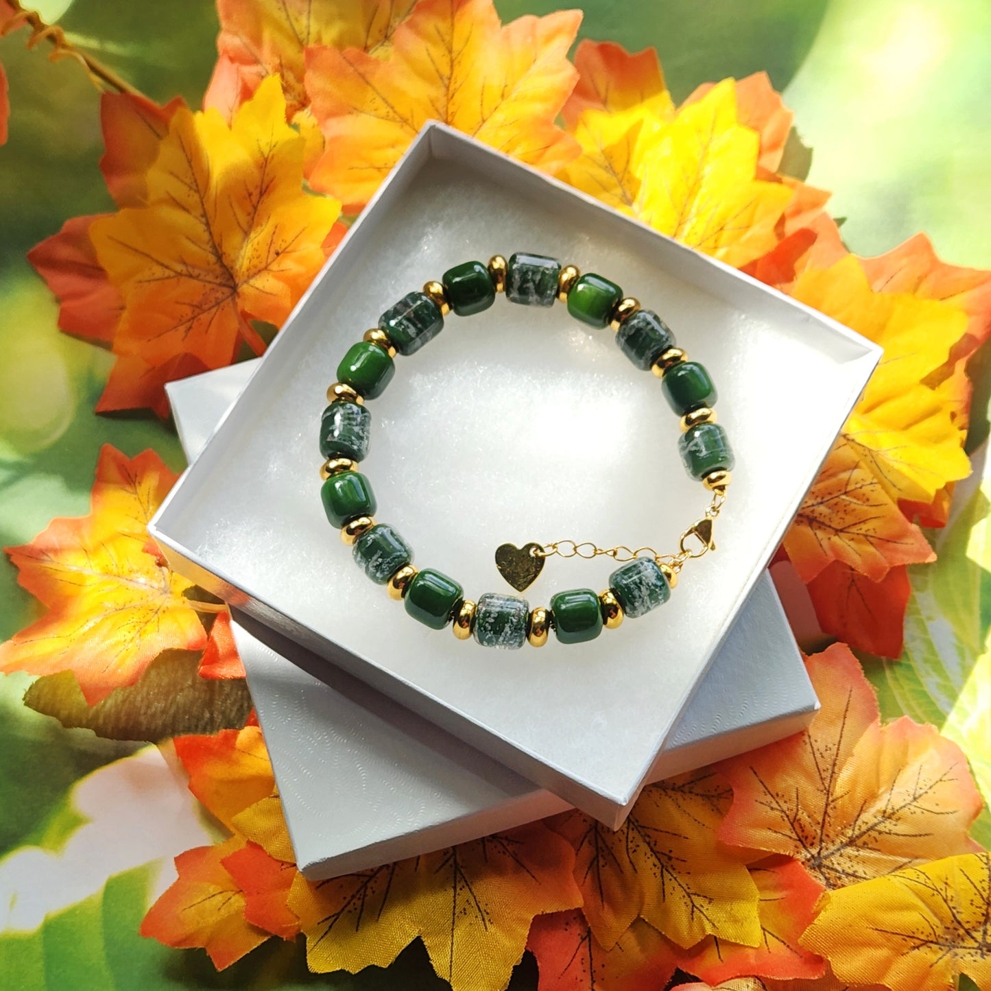 Forest Green Memorial Bracelet – Eternal Collection