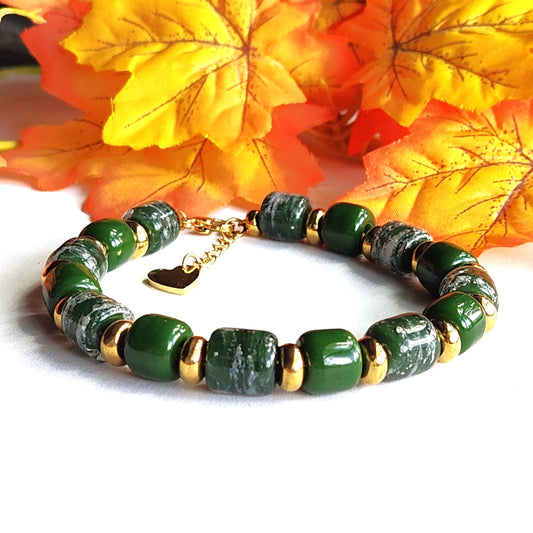 Forest Green Memorial Bracelet – Eternal Collection