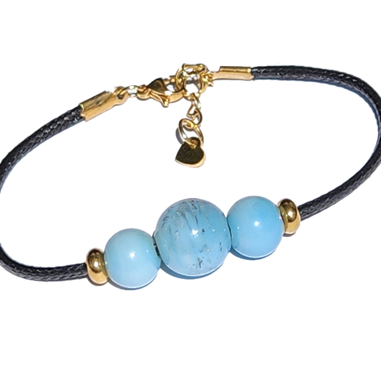 Forever Close Cremation Jewelry Bracelet-Cremation Bracelet-DragonFire Glass-Black-Silver-DragonFire Glass Cremation Jewelry