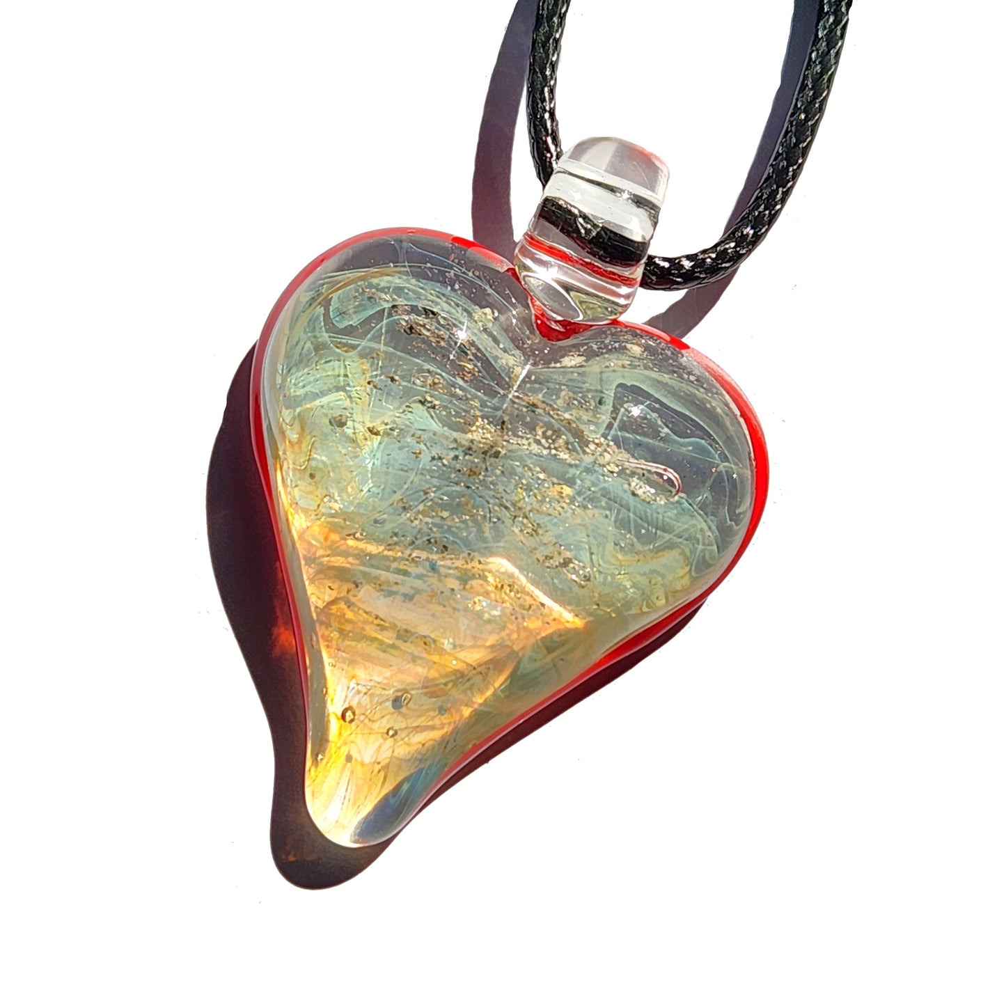 Forever in My Heart – Handmade Glass Cremation Pendant