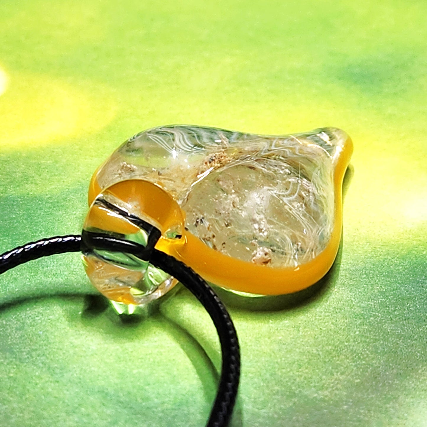 Forever in My Heart – Handmade Glass Cremation Pendant
