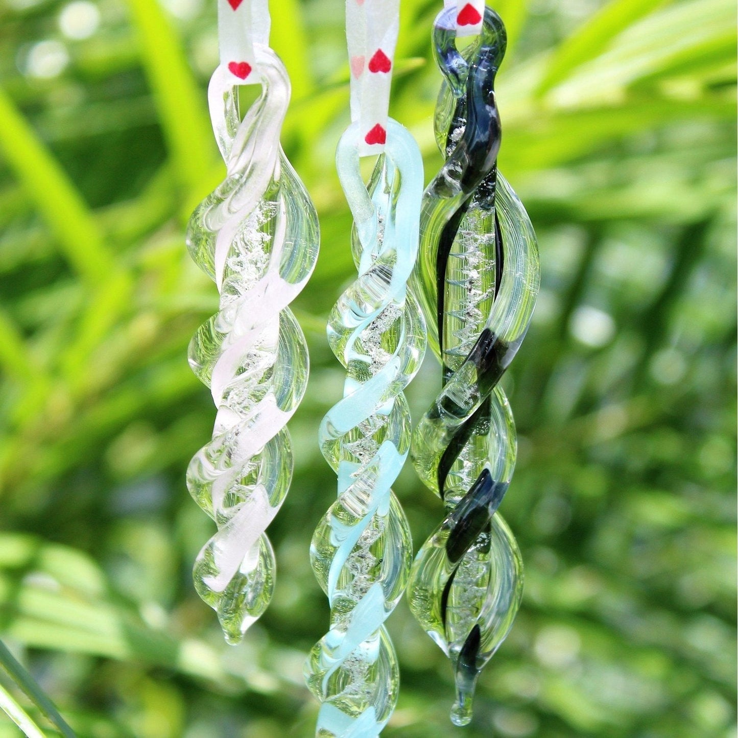 Frozen in Time-Icicles-DragonFire Glass-DragonFire Cremation Jewelry