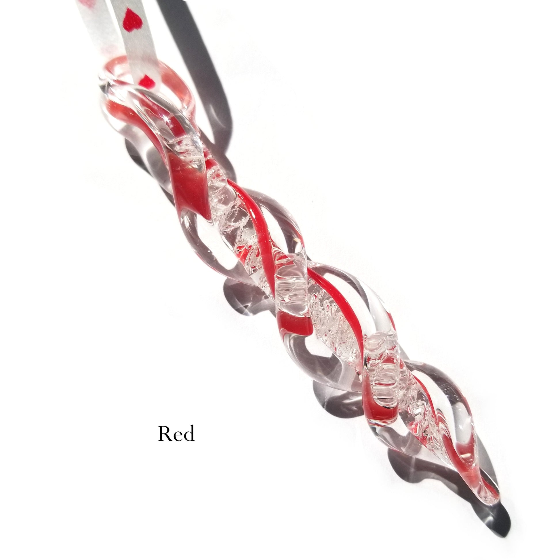 Frozen in Time - Cremation Suncatcher-Cremation Icicles-DragonFire Glass-Red-DragonFire Glass Cremation Jewelry