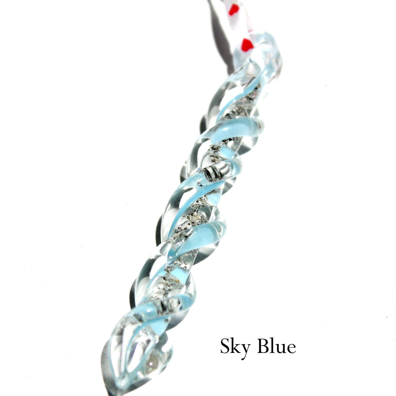 Frozen in Time-Icicles-DragonFire Glass-Sky Blue-DragonFire Cremation Jewelry