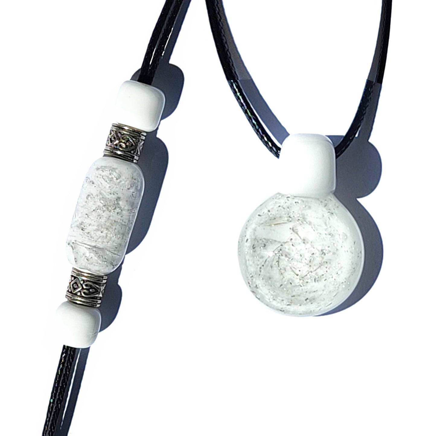 Handmade Cremation Jewelry - Memorial Pendant & Bracelet Set-Cremation Sets-DragonFire Glass-DragonFire Glass Cremation Jewelry