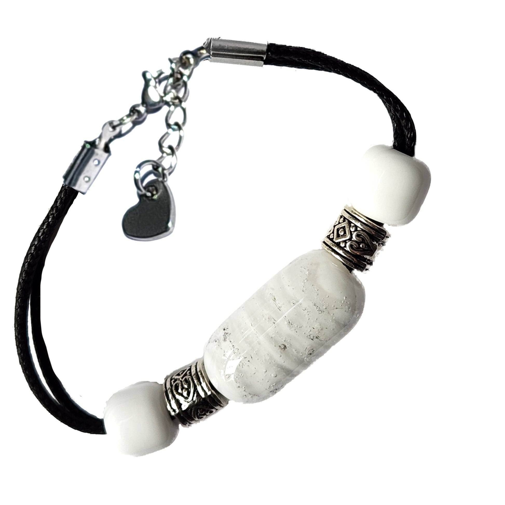 Handmade Cremation Jewelry - Memorial Pendant & Bracelet Set-Cremation Sets-DragonFire Glass-DragonFire Glass Cremation Jewelry