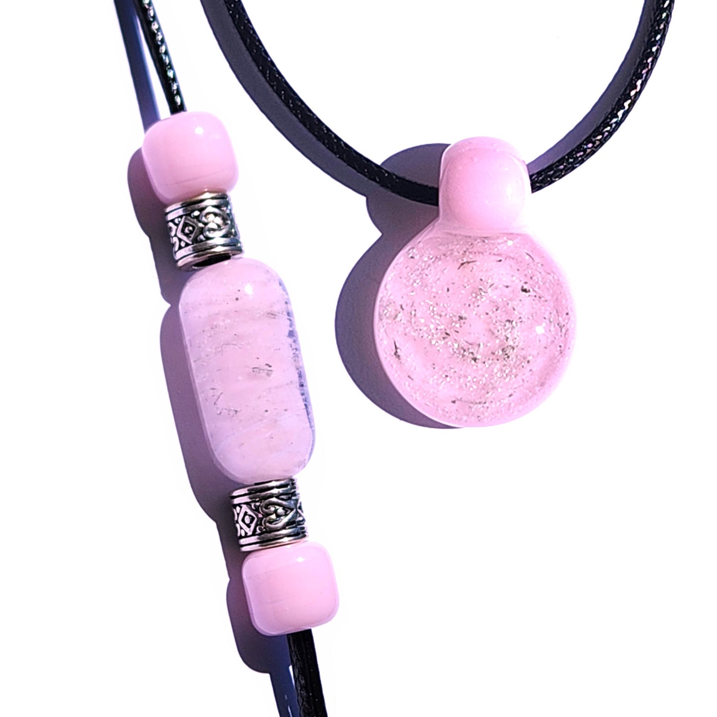 Handmade Memorial Jewelry - Cremation Pendant & Bracelet Set-Cremation Sets-DragonFire Glass-DragonFire Glass Cremation Jewelry