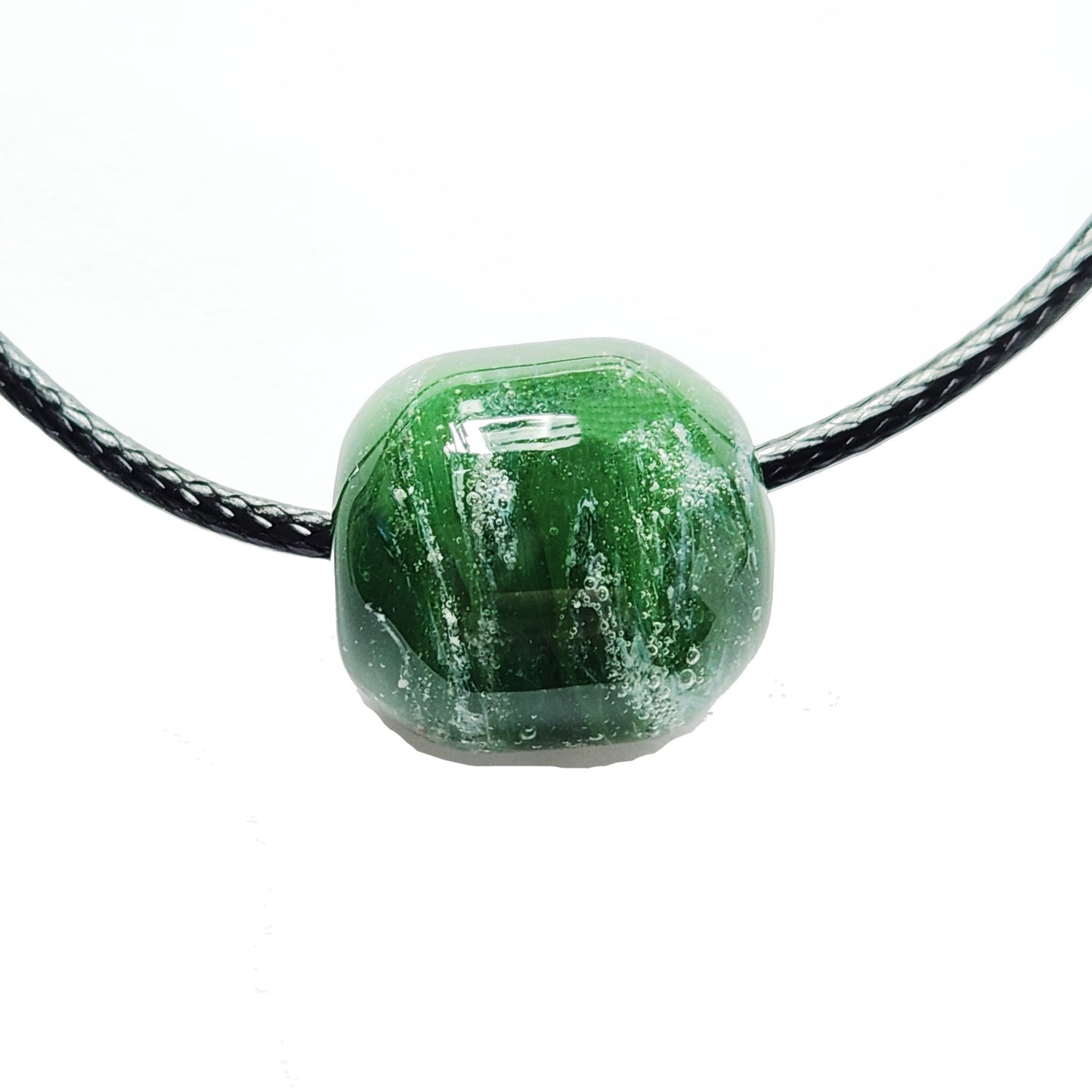 Remembrance Beads - Glass Cremation Beads-Cremation Beads-DragonFire Glass-Green-DragonFire Glass Cremation Jewelry