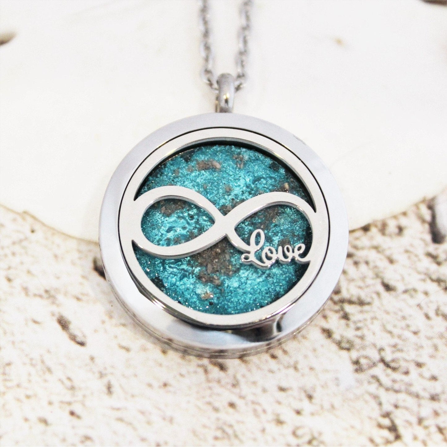 Stainless Steel Cremation Pendant – Eternal Love Infinity