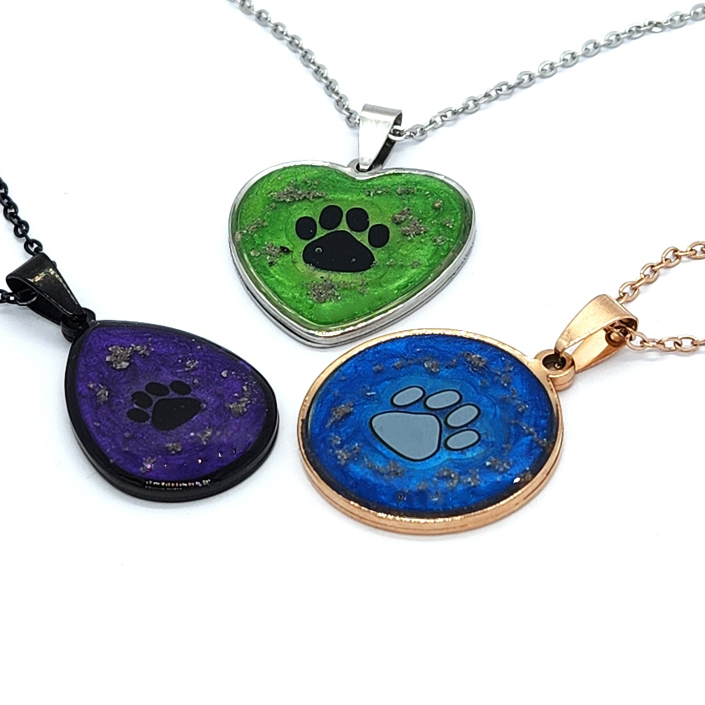 The Paw Print cremation pendant