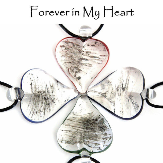 Always In My Heart - Cremation Jewelry Pendant-Pendant-DragonFire Glass-DragonFire Cremation Jewelry