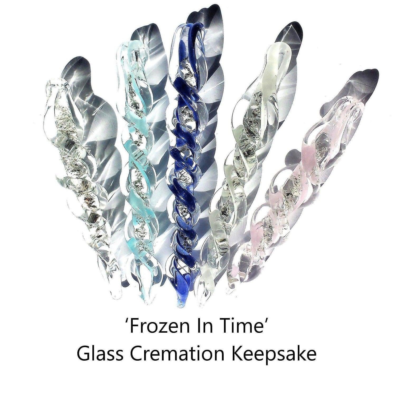 Frozen in Time-Icicles-DragonFire Glass-DragonFire Cremation Jewelry
