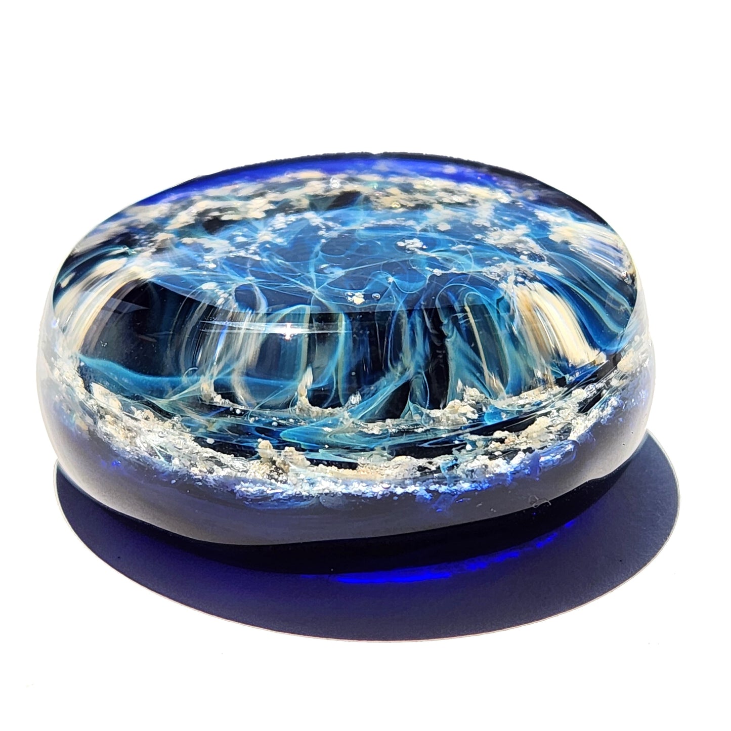 Galaxy Memorial Touchstones with Infused Cremation Ashes-Cremation Stones-DragonFire Glass-DragonFire Glass Cremation Jewelry