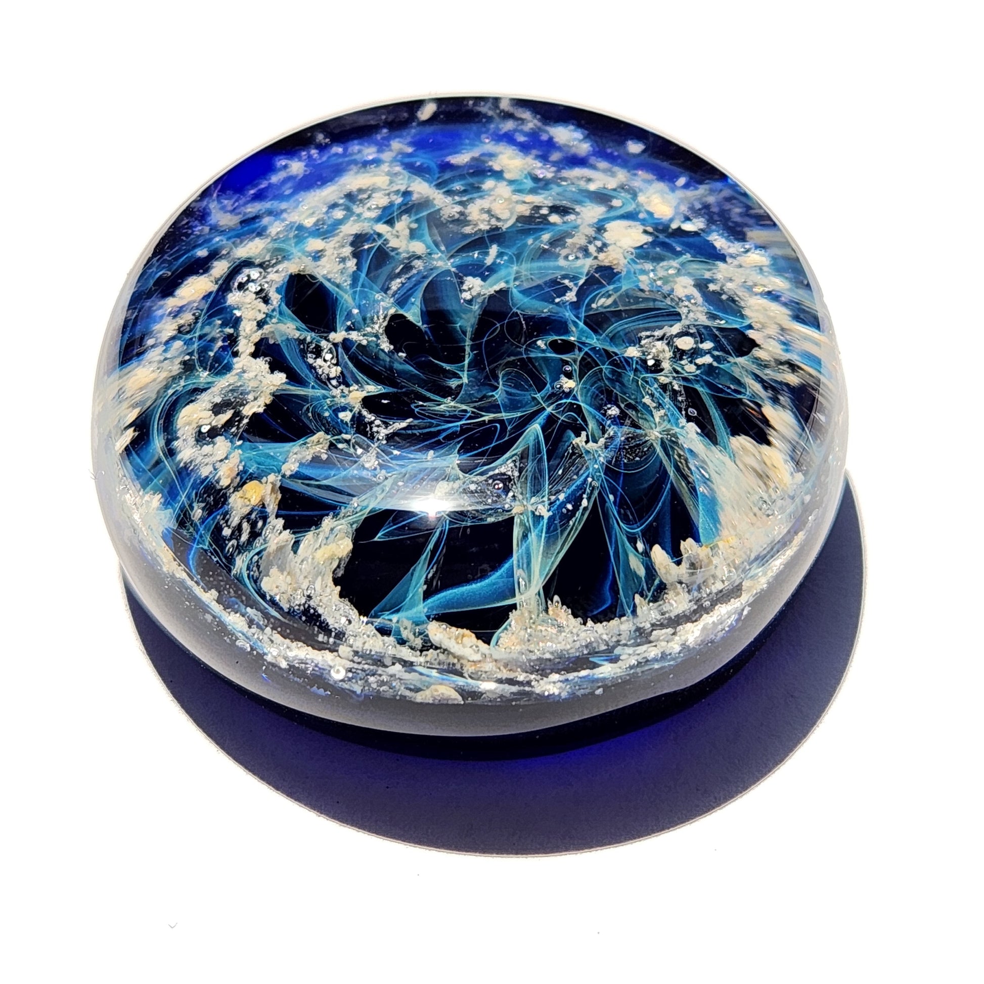 Galaxy Memorial Touchstones with Infused Cremation Ashes-Cremation Stones-DragonFire Glass-DragonFire Glass Cremation Jewelry