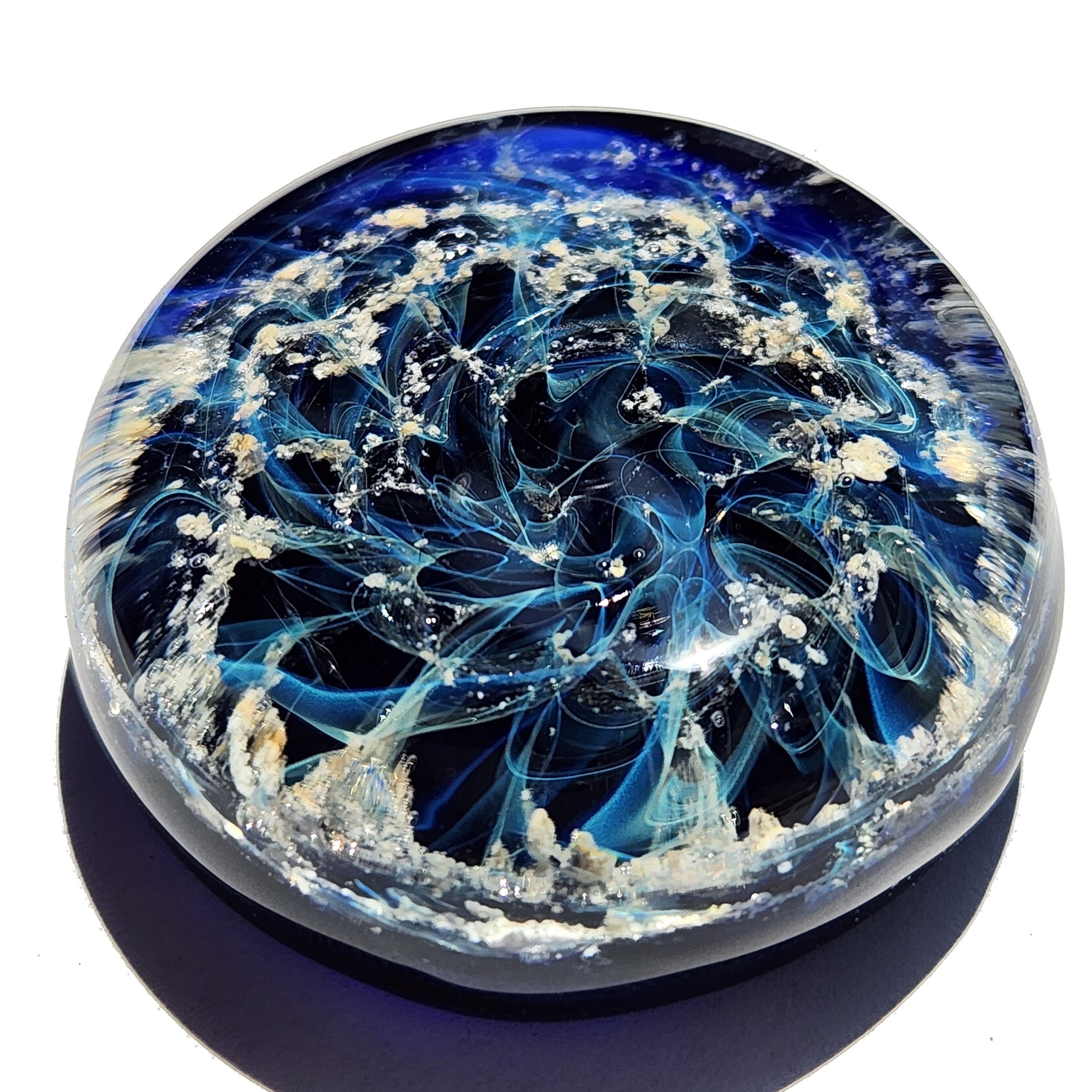 Galaxy Memorial Touchstones with Infused Cremation Ashes-Cremation Stones-DragonFire Glass-DragonFire Glass Cremation Jewelry